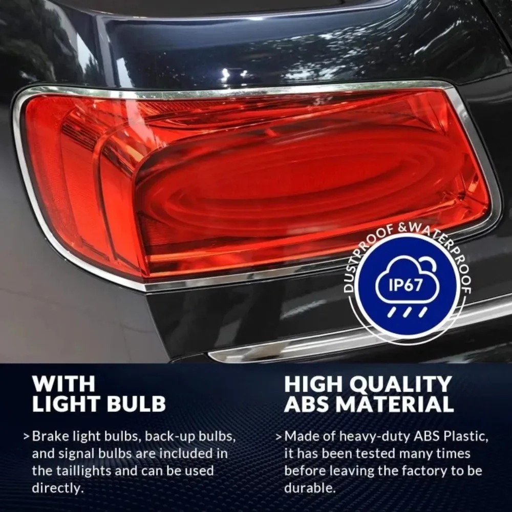 Plug and Play New LED Tail Light for Continental Flying Spur 2014-2019 OEM 4W0945095M 4W0945096M